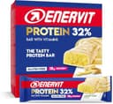 Enervit Protein Bar 32 % Lemon Cake – Eiweißriegel mit 15 g Protein, Vitamin D und B6, Lemon-Cake-Geschmack, für die Regeneration nach dem Sport, Glutenfrei, 12 Riegel à 48 g - 1