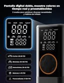 Oasser Compresor Aire Portatil 6000mAh 150PSI Inflador Ruedas Coche Pequeño Pantalla LCD Doble Visualización Cable Encendedor 3M Parada Automática Bolsa Almacenamiento para Coche Moto Bicicleta Bola - 5
