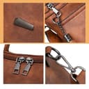 YALIZHNA Leder Laptop-Rucksack Für 15,6 Zoll,Mode Damen College Schule Rucksacks,Frauen Schultertasche Outdoor Reise-Rucksack (Kaffee) - 7