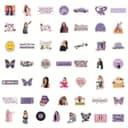 100 Stück Olivia Rodrigo Aufkleber Olivia Cartoon Graffiti Graffiti Style Decals Wasserdicht Aufkleber für Laptops, Computer, Fahrräder, Skateboards, Snowboards und Gepäck - 5