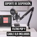 RØDE NT1 Signature Series micrófono de condensador de gran diafragma de la con soporte antivibraciones, filtro antipop y cable XLR para producción musical, grabación de voz, streaming y podcasting - 8