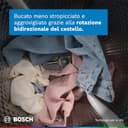 Bosch WRB247C0IT Serie 8 Asciugatrice smart a pompa di calore, 9 kg, Classe energetica A, Condensatore autopulente, Sensori di asciugatura intelligenti, Riduce le pieghe, Bianco, 60 Cm - 8
