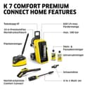 Kärcher Hochdruckreiniger K 7 Comfort Premium Connect Home, Druck: max. 180 bar, Fördermenge: 600 l/h, Fläche: 60 m²/h, extra Flexibler Hochdruckschlauch, Schlauchtrommel, App-Steuerung, Home Kit - 8