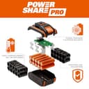 WORX WG543E Soffiatore a batteria brushless da 20 V LeafJet - Batteria e Caricatore Inclusi - 3