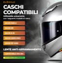 Everalo Visiera Compatibile con Shoei Nxr 2 - Z8 - Xspr Pro - X15 - Cwr F2 (Dark Fume') - 2