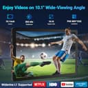 MUISOO Tablet 10 Inch Android 15, Tablets 16GB RAM 1TB Expandable, Android Tablet 1332 * 800 HD, 5G WiFi, BT5.4, 5MP Dual Camera, Tab PC 5000mAh Battery, GMS Widevine L1 (Black) - 5