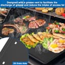 56040 56041 Grill Griddle Replacement Parts for Napoleon PRO 500 Prestige 500 Napoleon LEX Series Reversible Cast Iron Griddle Insert BBQ Grill Accessories - 6