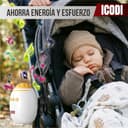 ICODI Baby Rocker Harmony – Mecedora Automática para Hamaca Bebé con Bluetooth, Balancín Bebé Universal para Cochecito y Cuna con Sonidos Relajantes, Recargable USB-C 1200mAh, Balanceo Ajustable - 5