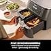 Ninja Dual Zone Digital Air Fryer, 2 Drawers, 6-in-1, Oil Free Hot Air Fryer, 7.6L, Hot Air Fryer, Max Crisp, Roasting, Baking, Reheating, Dishwasher Safe Baskets, Metallic Grey DZ300EU - 3