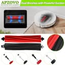 APZOVO Kit de Accesorios de Repuesto para Roborock S8 S8 Plus S8+ S8 Pro Ultra, 4 Filtro, 4 Paño, 6 Cepillo Laterale, 2 Cepillo Principal, Accesorios Recambio para Roborock S8 S8 Plus S8+ S8 Pro Ultra - 3