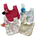 HIMKI Brautbeutel Klassische Hochzeit Handtasche mit Blumen Goldener Faden Jacquard Quaste Brauthandtasche Satin Hochzeit Handgelenk Tasche Elegante Geschenktasche für Hochzeit und Party (Blau) - 6