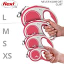 flexi® Comfort L | 8m Gurt Roll-Leine für Hunde bis 50 kg | Rot | ausziehbare Hundeleine | Gewicht 537.8 gr | Maße 13.9 x 21.3 cm - 5