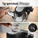 Bosch Küchenmaschine Serie 6, 7 Automatikprogramme, integr. Waage, 5,5l Schüssel, Durchlaufschnitzler, Scheiben, Knethaken/Rührbesen/Silikonbesen, spülmaschinenfest, 1600 W, silber/schwarz, MUMS6ZS13D - 5