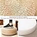 Cuscino da pavimento giapponese, in paglia naturale, in rattan, traspirante, base intrecciata rotonda, cuscino in tatami fatti a mano - 5