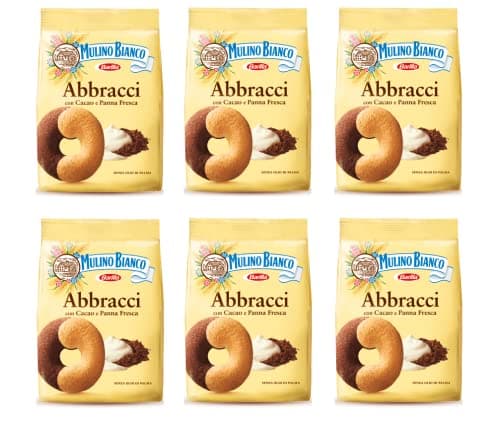 6x Mulino Bianco Abbracci Italian Biscuits Cookies 700g