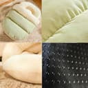 Monbaer Comoda cuccia per gatti a igloo, con fondo antiscivolo, in pile, calda, per interni, per gatti e cani di piccola taglia, lavabile (M, 62 x 40 cm, marrone) - 4