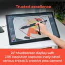 Wacom Cintiq 24 Touch Drawing Tablet con schermo, Display da 23,8 pollici, Pro Pen 3 (senza batteria), 100% sRGB Pen Display per artisti, designer, animazione, sviluppatori di giochi, funziona con Mac - 3