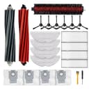 Kit de accesorios para Roborock S8+, S8 Pro Ultra Robot Partes de repuesto, 2 cepillos de rodillo, 4 filtros, 4 almohadillas de fregona, 6 cepillos laterales, 4 bolsas de polvo, 1 cepillo de - 1