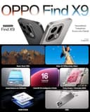 OPPO Find X9 5G 12+512GB, Smartphone sbloccato AI, Display ProXDR 6,59" 120Hz, Fotocamera Hasselblad da 50 MP, 4K Motion, 7025 mAh, IP69, Space Black (Con carica 80W SUPERVOOC e Enco Air4) - 2