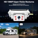 VASTEND Telecamera Retromarcia Wireless Solare con Monitor 7", Sistema di Retromarcia Digitale HD 1080P, Batteria 10000mAh & Attacco Magnetico, IP69K Impermeabile per Camper, Camion, Rimorchio - 5