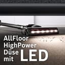 Bosch Akku-Staubsauger Unlimited Gen2 Serie 8 BKS8214W, beutellos, bis 45 Min Laufzeit, austauschbarer Akku, LED-Beleuchtung, automatische Anpassung an alle Bodenarten, XXL-Polsterdüse, weiß - 8