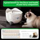 YeeQo 18 filtri fontanella per gatti e 3 tubi per Catit Pixi (2,5L), adatti per Catit 43722, 43717. Triplo sistema di filtrazione con carbone attivo e resina, filtro ad alta efficienza - 7