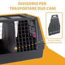 Ferplast ATLAS CAR 80 SCENIC SE Trasportino per Cani da Auto con Doppia Finestra, Portaoggetti, Maniglie, Doppia Apertura Scorrevole con Chiusura Sicura, Max 20 kg, 82 x 51 x h 61 cm - 6