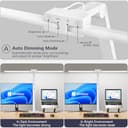 KableRika Lámpara Escritorio LED, 24W 80cm Flexo Escritorio de Doble Cabezal con Base, Luz de Arquitecto Regulable, luz monitor con Temporizador, 1200 lúmenes para Leer, Estudiar y Oficina en el Hogar - 6