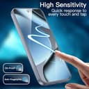 JETech Protector Pantalla para Google Pixel 10 Pro XL con Protector Lente Cámara, Compatible con Desbloqueo por Huella Dactilar, Cristal Vidrio Templado, HD Claro, 2 Paquetes Cada Uno - 7