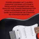 Squier by Fender Debut Collection HT HSS Stratocaster E-Gitarre, Laurel Griffbrett, Weißes Schlagbrett, Black - 5