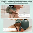 4D NackenmassagegeräT Kabellos, Massagegerät Nacken Schulter, 3 Massagegrade & 2 Temperaturstufen, NackenmassagegeräT Mit WäRme, für Zuhause, BüRo, Reisen, Entspannen Sie Muskeln, Lindern MüDigkeit - 5