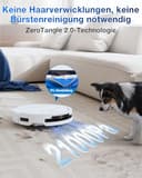 ECOVACS DEEBOT T50 PRO Omni Gen2 Saugroboter mit Wischfunktion, Ausfahrende Seitenbürste und Wischmopp, 21.000 Pa, Auto Zugabe von Reinigungslösung, Moppwäsche mit 75°C heißem Wasser, Ultradünn 81 mm - 2