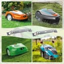 2 Stück Mähroboter Messer Mähmesser Ersatzmesser Für Stihl Mähroboter iMOW RMI 422 422P 422PC RMI422 P C Edelstahl Rasenmäherklingen 20 cm, Silber - 5