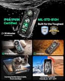 Ulefone Armor 33 Pro 5G Rugged Smartphone, 25500mAh 66W, 32GB+512GB/2TB TF, 6.95"+3.4" Dual Screen, 64MP Night Vision, 118dB Speaker, Infinite Halo, 3-Card Slot NFC Android Mobile Phones Unlocked - 8