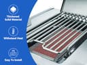 Grillflame S83012 Infrarot Seitenbrenner Gitter Ersatzteile für Napoleon Prestige 500 RSIB Grill Seitenbrenner Rost Pro 500 665 RSIB Rogue SE 425 525 625 LEX 485RSIB Stahl Seite Infrarot Sear Grate - 6