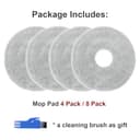 Set Mocio Panni di Ricambio per Aspirapolvere Dreame L10 Ultra/ L10S Pro/ L10S Ultra/ L10S Pro Ultra Heat/ L10 Prime/ L20 L30 L40 L50 X30 X40 X50 Ultra/Mova E30 V50 Ultra P10 P50 Pro Ultra (4 Panni) - 5