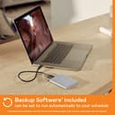 WD 4TB My Passport Ultra for Mac, Disco Duro Externo Portátil, USB-C, USB 3.2 Gen 1/USB 3.0, Copia de seguridad y protección con contraseña, Formateado para MacOS, Plata - 3