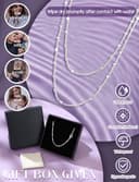 CASSIECA Collana Argento 925 Donna Catenina Argento Girocollo Disco Catenina Collana Argent Donna 1,2mm Sottile Robusta Gioielli Impermeabili 41cm - 7