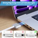 Cargador MacBook Air Pro, 96W M3 M4 Cargador para MacBook Pro 16 14 2021 2022 2023 2024 2025 M2 M3 M4 MacBook Air 13 15, A2681 A2442 A2779 A2487 A2941 A2141, con Cable Trenzado USB-C a T de 2.2M - 3