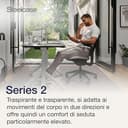 Sedia da ufficio ergonomica Steelcase Series 2 con supporto lombare LiveBack e braccioli 4D Onyx; Prodotto in Europa - 4