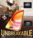 TORRAS Precision-Fit for iPhone 17 Pro Screen Protector[12FT Military Grade Shatterproof]UNBREAK TOP 9H+ Glass Screen Protector for iPhone 17 Pro Tempered Glass,Longest Durable,OneStep Install,2 Pack - 3