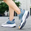 Generisch Scarpe da corsa professionali da uomo, scarpe da ginnastica, traspiranti, comode, leggere, per attività all'aria aperta, per il fitness, per la palestra, per lo sport, grigio., 42 EU - 4