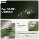 Motorola Edge 70 Smartphone (Robustes 6,67"-Super-HD+-Display Dank Corning Gorilla Glass 7i, 50-MP-Kamera, 12/512 GB, 4800 mAh, 68W-TurboPower-Aufladen) Pantone Bronze Green, inkl. Schutzcover - 5