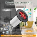 Pack de 2 filtros de repuesto compatibles con Bosch Unlimited Gen2 Serie 8 Aspiradora, Filtro para aspiradora Bosch 12036642,12023349 - 3