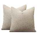 JOTOM 2er Set Boucle Kissenbezüge, Dekorative Weich Einfarbig Wurf Kissenbezug Moderne Kissenhüllen Sofakissen Dekokissen Zierkissenbezug für Wohnzimmer Schlafzimmer Deko (40x40cm, Kamel) - 8