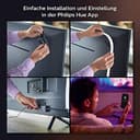 Philips Hue White & Color Ambiance Gradient Lightstrip (55 Zoll), dimmbarer LED Streifen für den Fernseher mit 16 Mio. Farben und Farbverläufen, smarte Heimkino TV Hintergrundbeleuchtung, schwarz - 8