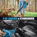 Soffiatore a batteria per Bosch Professional 18 V, batteria 2 in 1, soffiatore elettrico a mano e aspirapolvere, adatto per spazi di vialetti, terrazze e rimozione della neve... (senza batterie) - 5