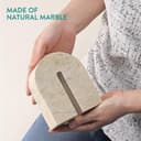 Navaris Estatua Decorativa de Mármol - Versátil Decoración Adornos Pisapapeles y Sujetalibros - Figuras Decorativas para Decoracion de Hogar Salon Casa u Oficina Moderna - 4