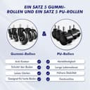 Daccormax Bürostuhl, Schreibtischstuhl Bürostuhl Ergonomisch mit Verstellbaren Armlehnen, weiche Lendenstütze aus Naturschwamm und Kopfstütze, Chefsessel Drehstuhl mit Wippfunktion 200kg - 3