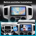 Doppel Din Radio Android Auto mit Wireless Carplay & Android Auto, 7 Zoll Android Autoradio 2Din mit Bildschirm, Doppeldin CarPlay Display mit Bluetooth Navi WiFi, FM/AM/RDS Radio, USB - 9